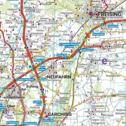 BAYERN SÜD, STRAßEN- UND FREIZEITKARTE 1:200.000 - Straßenkarte