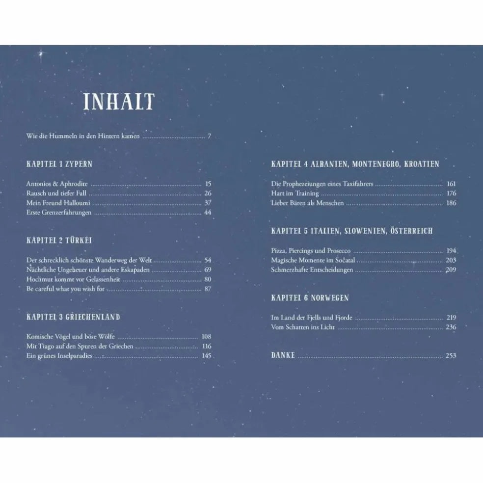 ÜBER MIR DER STERNENHIMMEL - Reisebericht