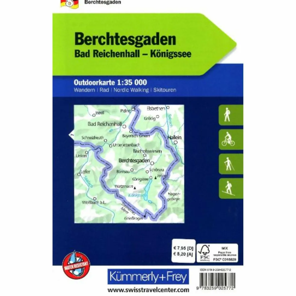 BERCHTESGADEN NR. 08 OUTDOORKARTE DEUTSCHLAND 1:35 000 - Karte