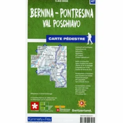 BERNINA - PONTRESINA / VAL POSCHIAVO 47 WANDERKARTE 1:40 000 - Wanderkarte