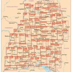 BIETIGHEIM-BISSINGEN - STROMBERG-HEUCHELBERG, ZABERGÄU - Wanderkarte