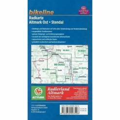 BIKELINE RADKARTE ALTMARK OST STENDAL - Fahrradkarte