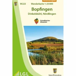 BOPFINGEN - DINKELSBÜHL, NÖRDLINGEN. WANDERKARTE 1:25.000
