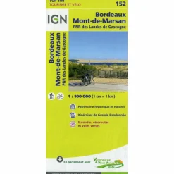 BORDEAUX MONT-DE-MARSAN 1:100 000 - Wanderkarte