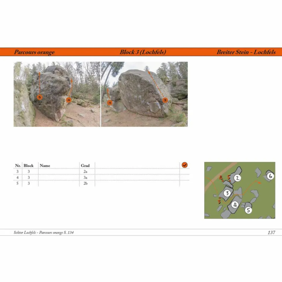 BOULDERING BREITER STEIN - Kletterführer