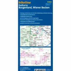 BURGENLAND - WIENER BECKEN 1:75.000 - Fahrradkarte