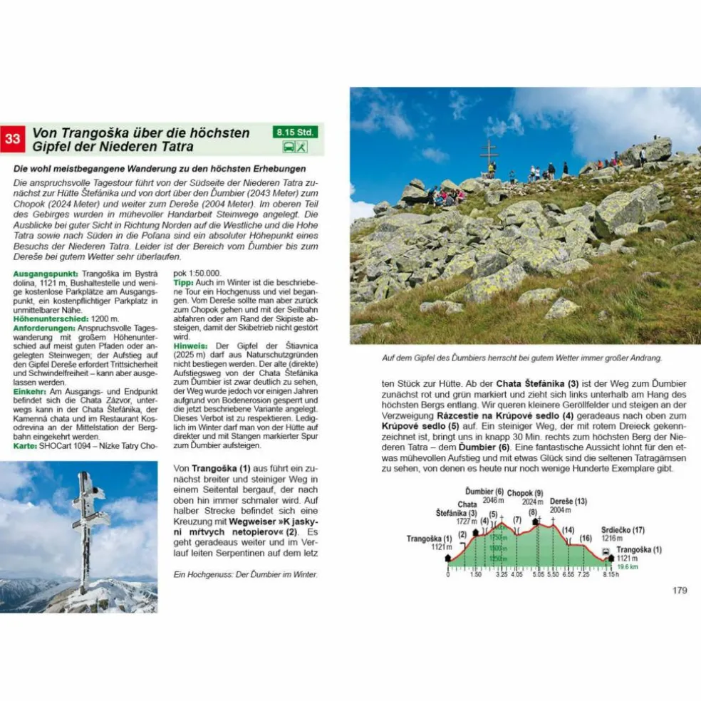 BVR NIEDERE TATRA UND SLOWAKISCHES PARADIES - Wanderführer