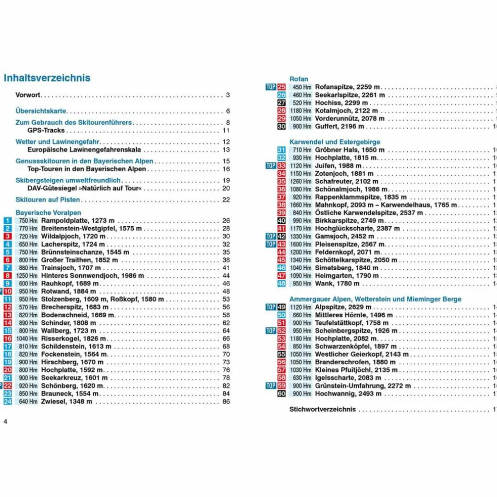 BVR SKITOURENFÜHRER BAYERISCHE ALPEN