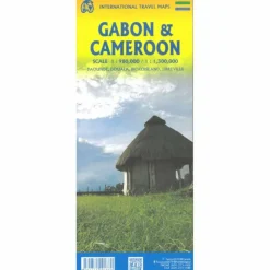 CAMEROUN &  GABON - Straßenkarte