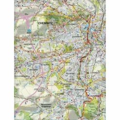 CHEMNITZ UND UMGEBUNG 1 : 35 000. RADWAN - Wanderkarte