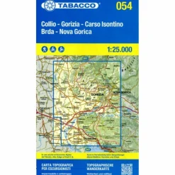 COLLIO- BRDA GORIZIA - CARSO ISNTINO 1:25 000 - Wanderkarte
