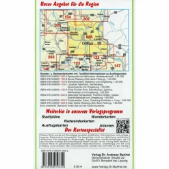 COTTBUS, PEITZER TEICHE UND UMGEBUNG - Wanderkarte