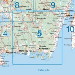 CYKELKARTAN BLAD 5 BLEKINGE 1:90000 - Fahrradkarte