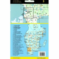 CYKELKARTAN BLAD 3 NORDVÄSTRA SKÅNE 1:90000 - Fahrradkarte