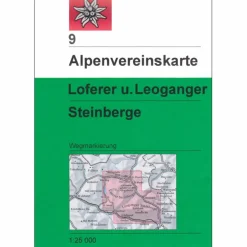 DAV 9 LOFERER U. LEOGANGER STEINBERGE - Wanderkarte