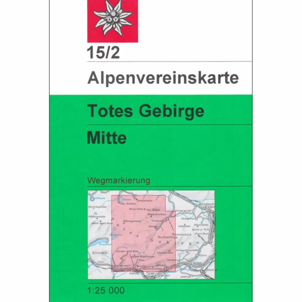 DAV 15/2 TOTES GEBIRGE MITTE 1:25T - Wanderkarte