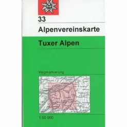 DAV 33 TUXER ALPEN 1:50T - Wanderkarte