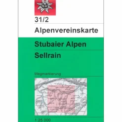 DAV 31/2 WEG STUBAIER ALPEN SELLRAIN - Wanderkarte