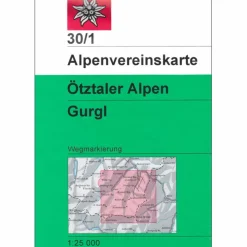 DAV 30/1 WEG ÖTZTALER ALPEN GURGL - Wanderkarte