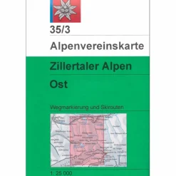 DAV 35/3 ZILLERTALER ALPEN OST - Wanderkarte