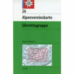 DAV ALPENVEREINSKARTE 26 SILVRETTAGRUPPE - Wanderkarte