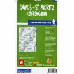 DAVOS - ST. MORITZ / OBERENGADIN 36 WANDERKARTE 1:40 000 MAT - Wanderkarte