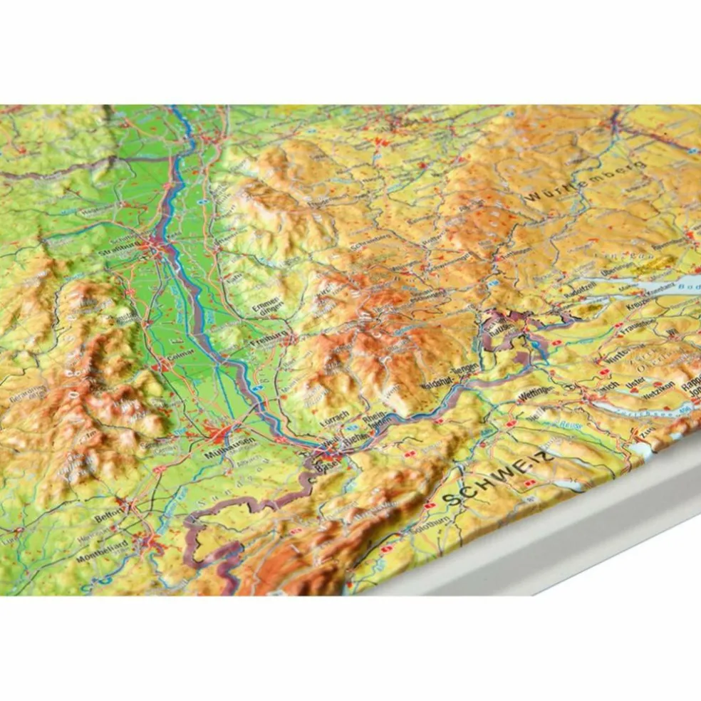 DEUTSCHLAND 1 : 1 200 000 MIT ALUMINIUM - Wand Karte