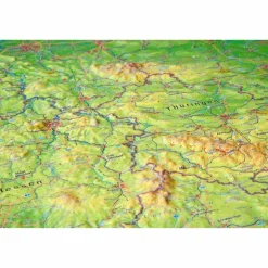 DEUTSCHLAND 1 : 1 200 000 MIT ALUMINIUM - Wand Karte