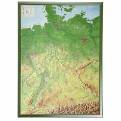 DEUTSCHLAND 1 : 1 200 000 MIT RAHMEN - Poster