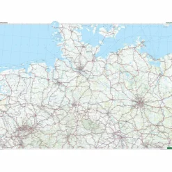 DEUTSCHLAND, RAIL TRAVEL MAP 1:500.000, FREYTAG & BERNDT - Karte