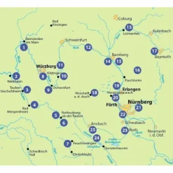 DIE 25 SCHÖNSTEN E-BIKE TOUREN IN FRANKEN - Radwanderführer
