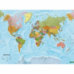 DIE WELT DEUTSCH POSTER 1 : 40.000.000. - Weltkarte