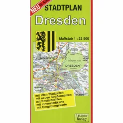 DRESDEN 1 : 22 500. BARTHEL STADTPLAN - Stadtplan