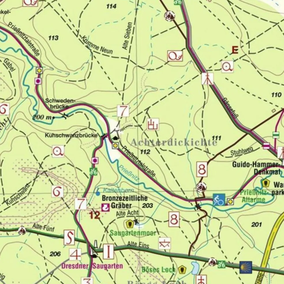 DRESDNER HEIDE - Wanderkarte