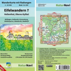 EIFELWANDERN 7 - HELLENTHAL, OBERES KYLLTAL 1 : 25 000 - Wanderkarte