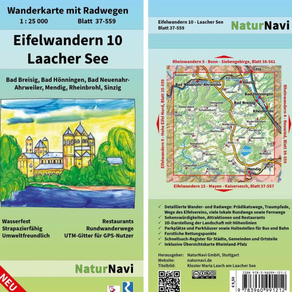 EIFELWANDERN 10 - LAACHER SEE 1:25 000 - Wanderkarte