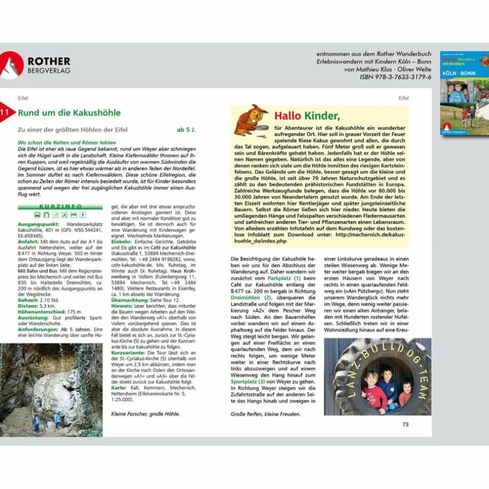 ERLEBNISWANDERN MIT KINDERN KÖLN - BONN - Wanderführer