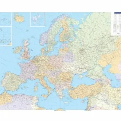 EUROPAKARTE POLITISCH POSTER 1:4,5 MIO. - Wand Karte