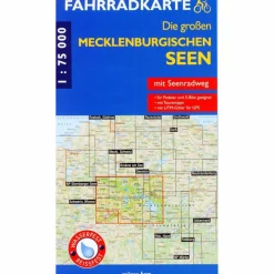 FAHRRADKARTE DIE GROßEN MECKLENBURGISCHEN SEEN 1:75 000