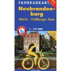 FAHRRADKARTE NEUBRANDENBURG, MÜRITZ, FELDBERGER SEEN - Fahrradkarte