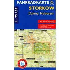 FAHRRADKARTE STORKOW, DAHME, HEIDESEEN - Fahrradkarte