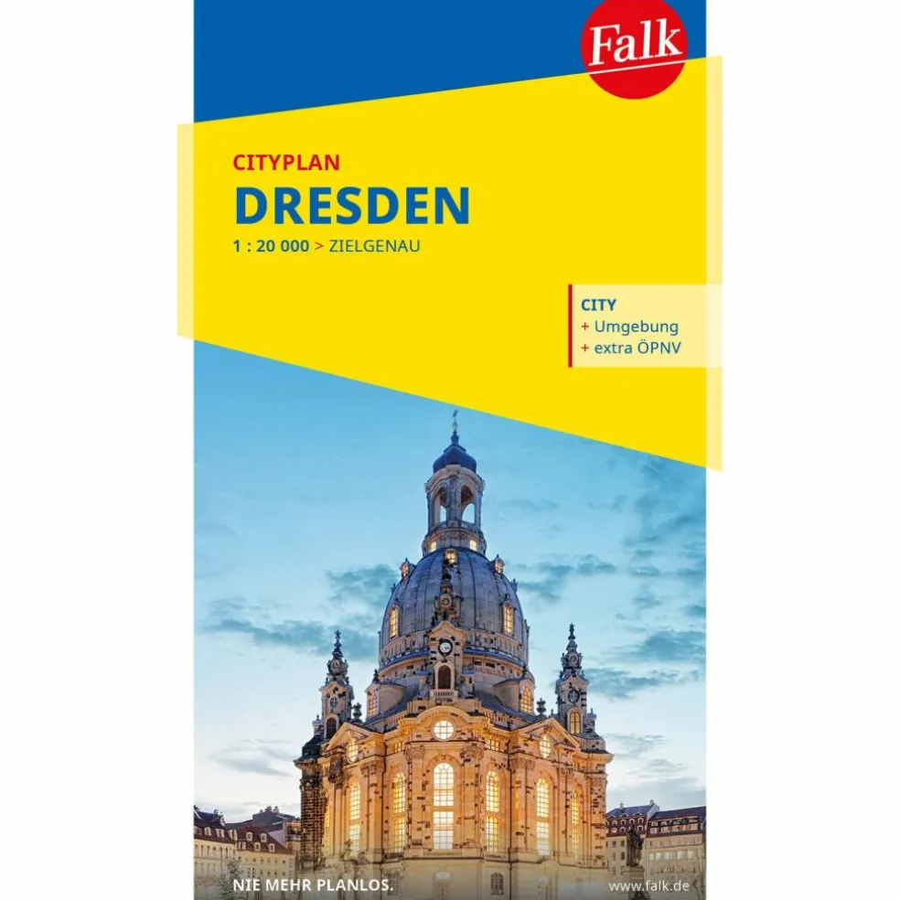 FALK CITYPLAN DRESDEN 1:20.000 - Stadtplan