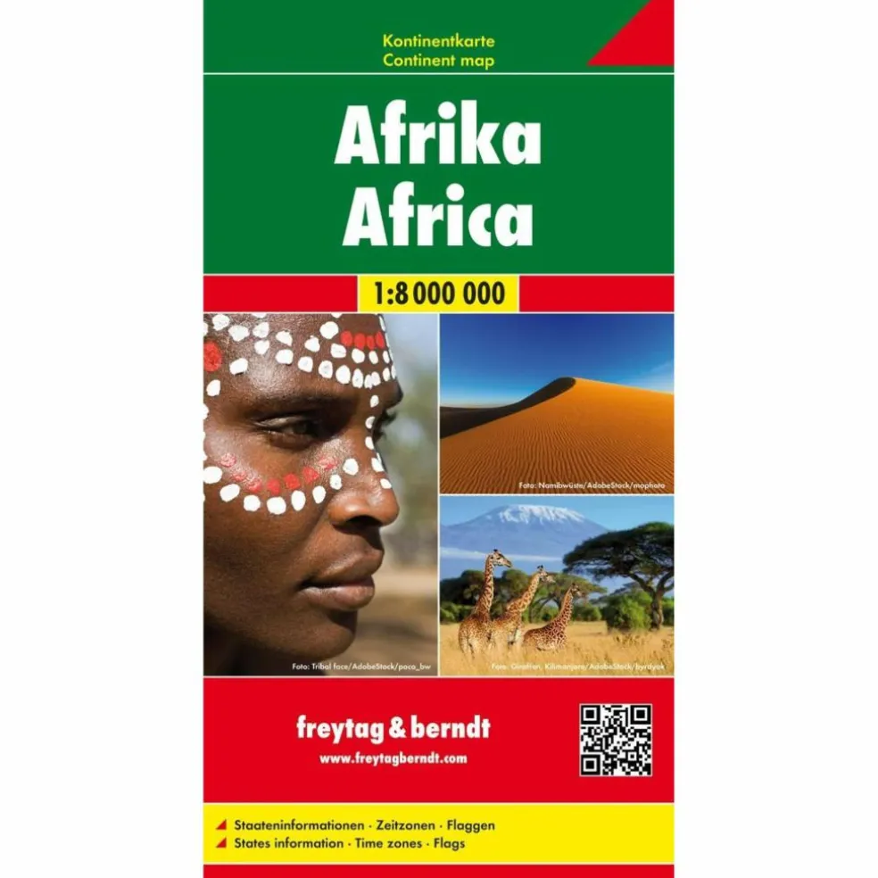 F+B AFRIKA, KONTINENTKARTE 1:8 000 000 - Straßenkarte