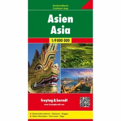 F+B ASIEN, KONTINENTKARTE 1:9 000 000 - Straßenkarte