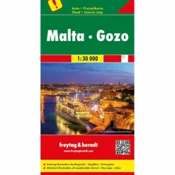 F+B AUTOKARTE MALTA - GOZO 1:30.000 - Straßenkarte