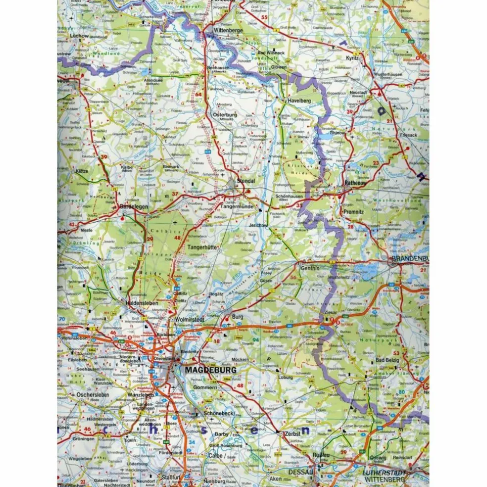 F+B DEUTSCHLAND OST 1:500.000 AUTOKARTE - Straßenkarte