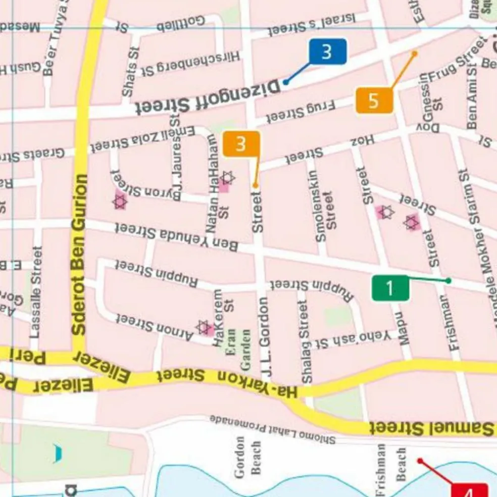 F+B TEL AVIV - YAFFO 1:9.400 - Stadtplan