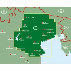 F&B VENETIEN - UDINE - VENEDIG - PADUA - Straßenkarte