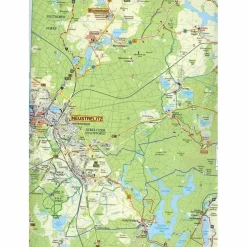 FELDBERGER SEEN, FÜRSTENBERG, LYCHEN UND UMGEBUNG - Wanderkarte