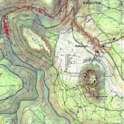 FESTUNG KÖNIGSTEIN UND DIE TAFELBERGE - Wanderkarte